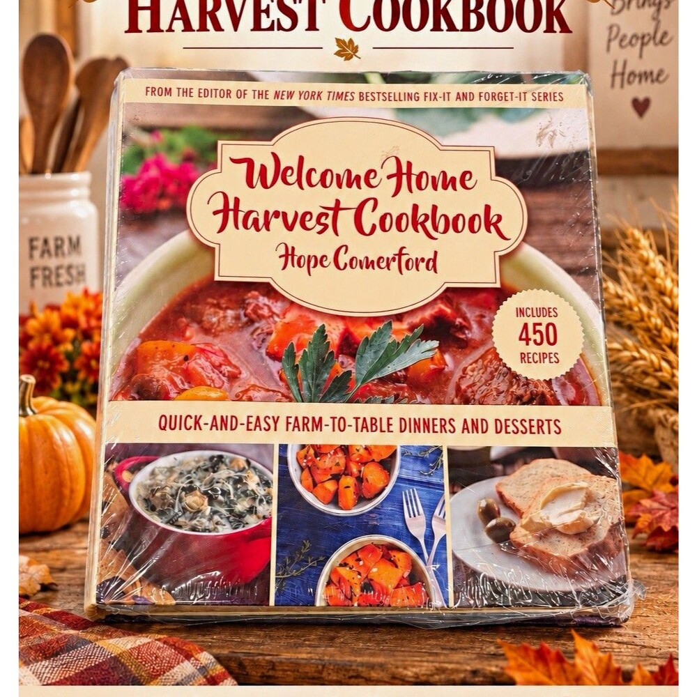 Skyhorse Welcome Home Harvest Cookbook Farm-to-Table by Hope Comerford 2018 HC